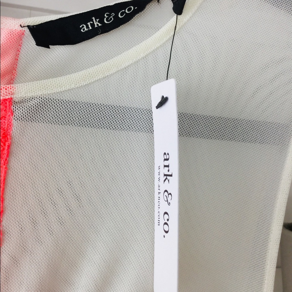 Ark & Co. Neon Pink/White Mini Dress - Picture 6 of 7